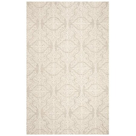 Safavieh 6 x 6 ft. Contemporary Blossom Hand Tufted Area RugSilver & Ivory BLM112G-6SQ